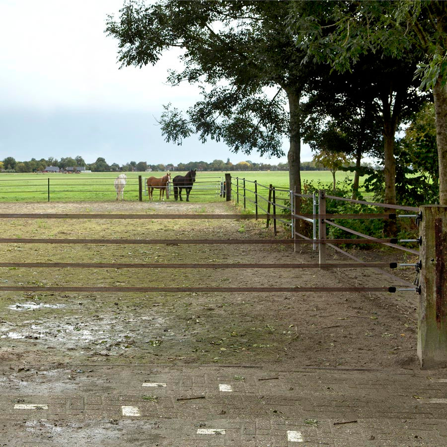 Gallagher Multi strand gate kit, terra, with 40mm tape and 4 conductors