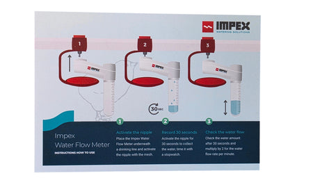 Water Flow Gauge for poultry drinking nipples