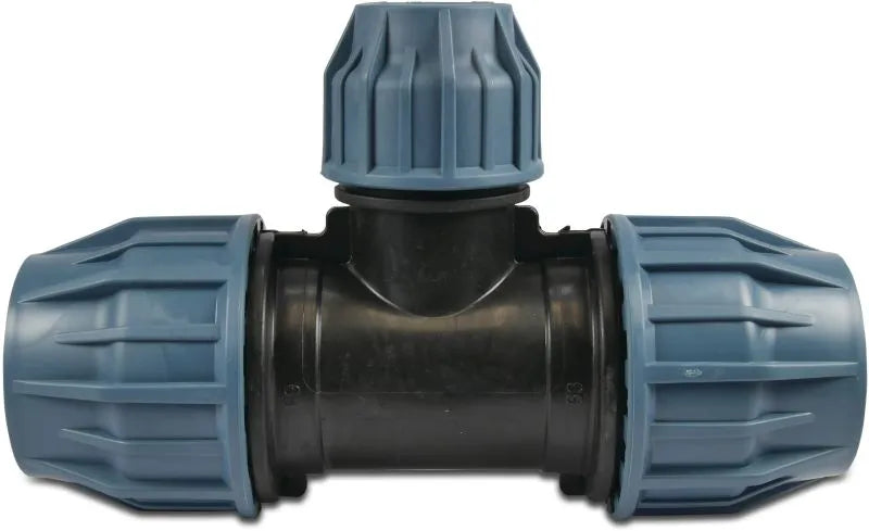 reducing compression tee for MDPE pipe