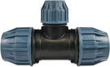 reducing compression tee for MDPE pipe