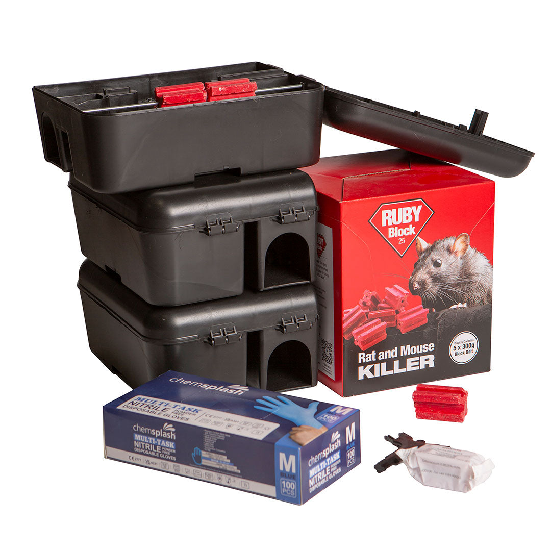 Ruby Block Rat and Mouse Killer Bundle