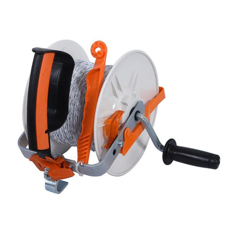 Gallagher polywire pre installed on a quality geared reel