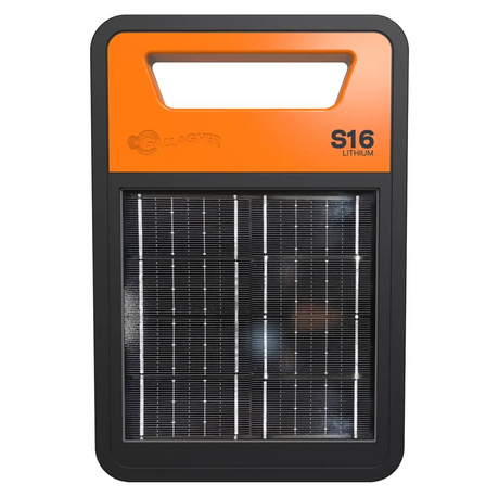 Gallagher S16Li Solar Powered Electric Fence Energiser/Charger incl 6V Battery | ST |