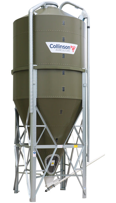 Collinson Silo S3B1326C 16 tonne 67 degree cone 2.57m Diameter 8.4m high