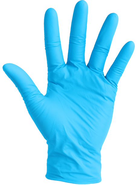 Nitrile Gloves - Box of 100 Blue Powder Free
