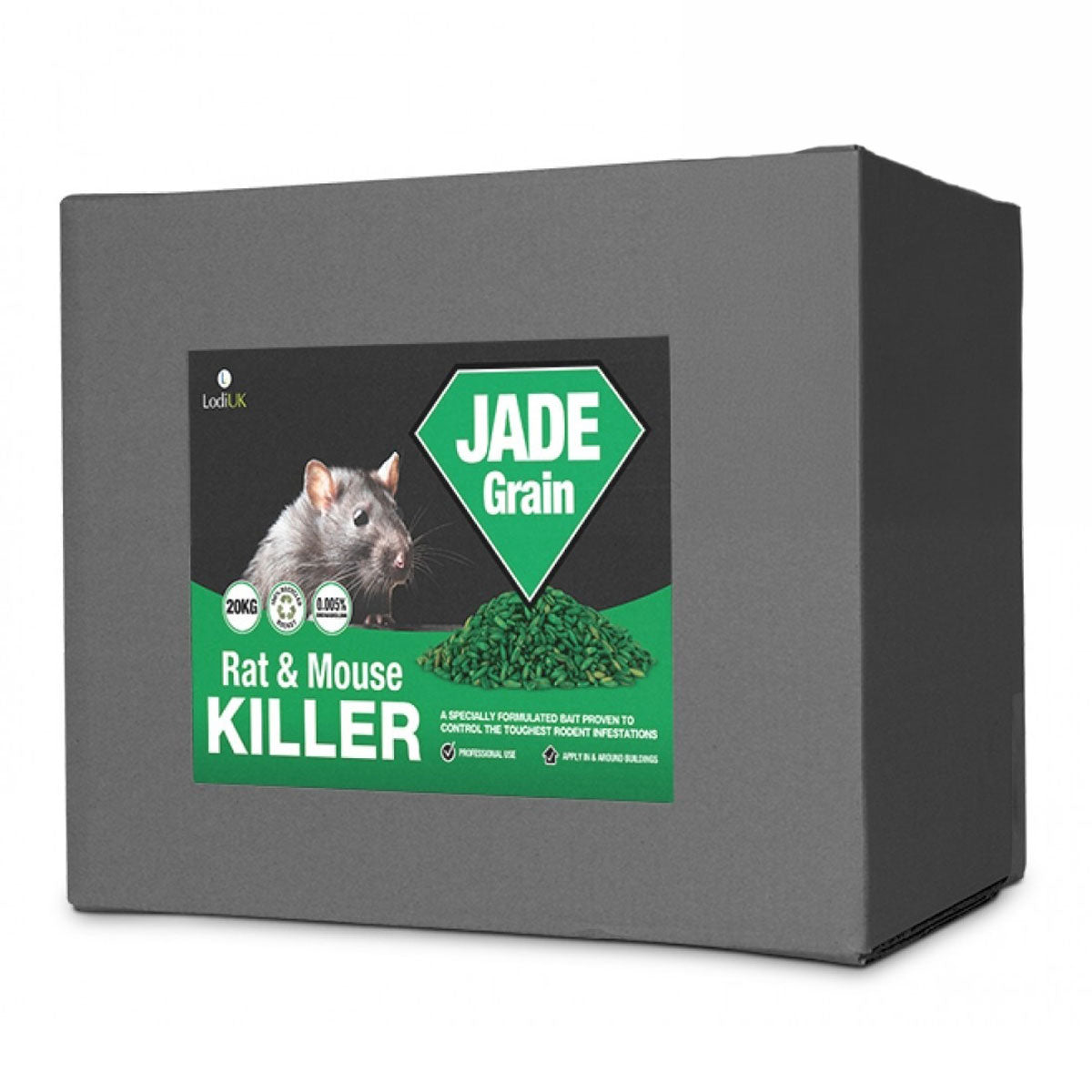 Jade Grain - Bromadiolone - Rat & Mouse Killer - 20kg - Professional Use Only