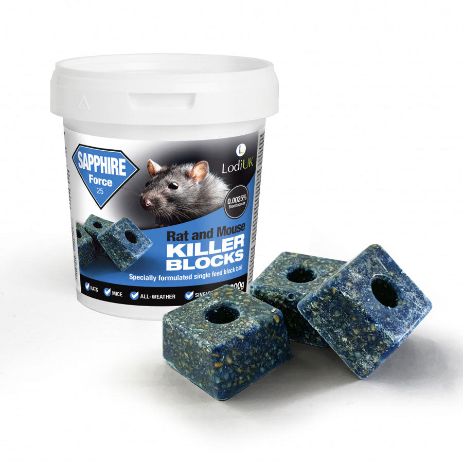 Sapphire Force Blocks 25 - Rat / Mouse Bait
