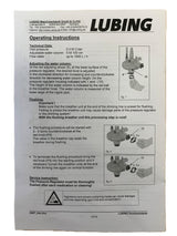 Lubing Optima Pressure Regulator Valve