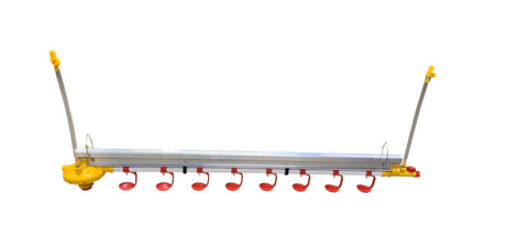 Dalton Perchrail Nipple Drinker System - 1.5m, 8 Nipples & trays with Regulator and Breather