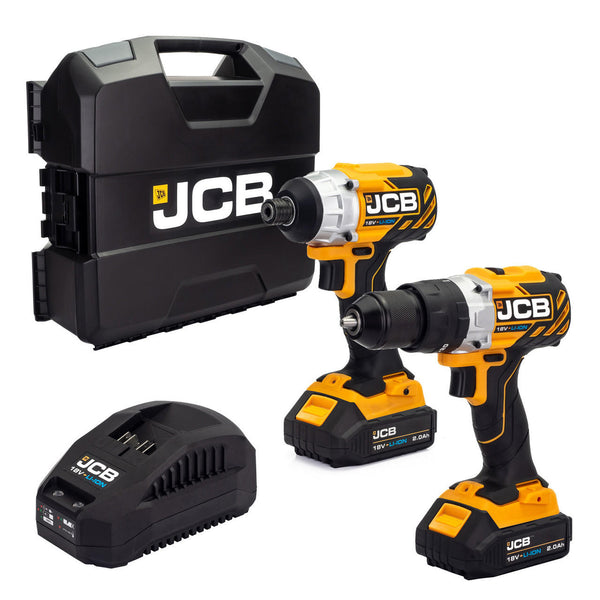 jcb tools JCB 18V Brushless Impact Twinpack in W-Boxx 136