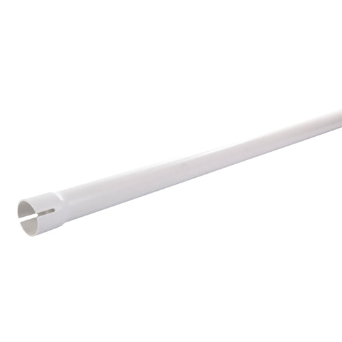 PVC feed conveyor tube for flex auger feeding system