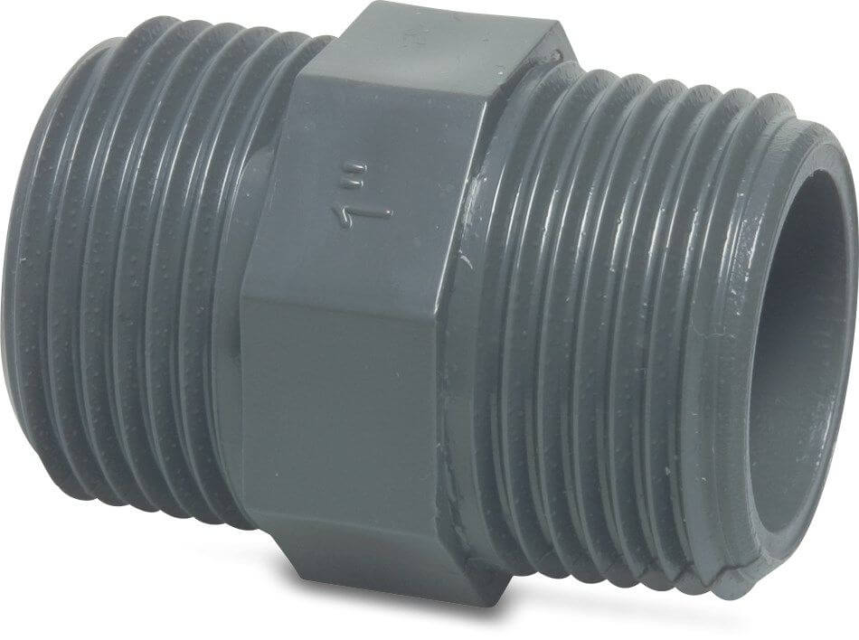 1" x 1" PVC Nipple, Male thread x Male thread