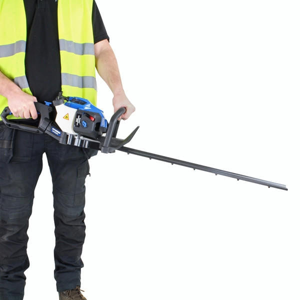 Hyundai Petrol Hedge Trimmer/Pruner, 26cc 2-stroke Easy-Start, Lightweight and Anti-Vibration, 24” (60cm) Blade by Hyundai | HYHT2600X