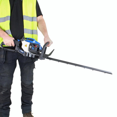 Hyundai Petrol Hedge Trimmer/Pruner, 26cc 2-stroke Easy-Start, Lightweight and Anti-Vibration, 24” (60cm) Blade by Hyundai | HYHT2600X