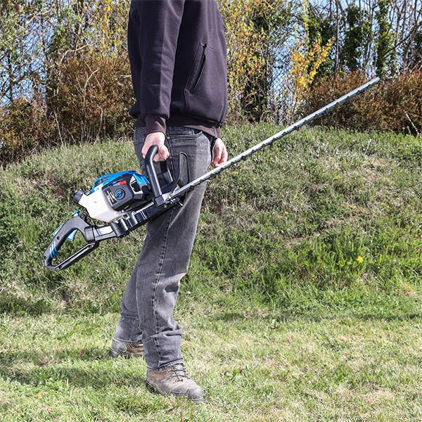 Hyundai Petrol Hedge Trimmer/Pruner, 26cc 2-stroke Easy-Start, Lightweight and Anti-Vibration, 24” (60cm) Blade by Hyundai | HYHT2600X