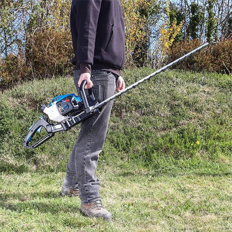Hyundai Petrol Hedge Trimmer/Pruner, 26cc 2-stroke Easy-Start, Lightweight and Anti-Vibration, 24” (60cm) Blade by Hyundai | HYHT2600X