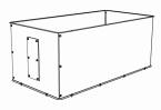 Extension with Window (280lt) for Chainovation 260520008 hopper