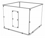Extension with Window (135lt) for Chainovation 260520009 hopper