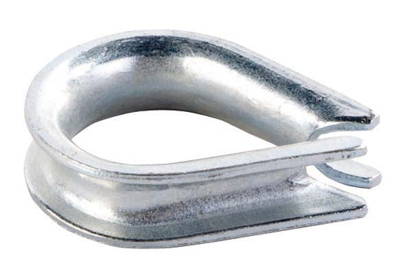 Heart Shaped Thimble for Wire Rope, Galv 5mm