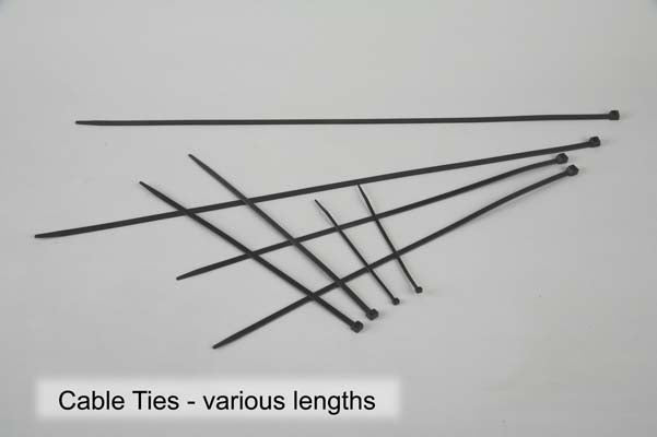 530mm x 9.0mm Cable Tie - Black - Packs of 100