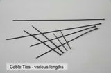 530mm x 9.0mm Cable Tie - Black - Packs of 100