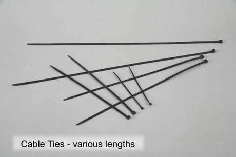 530mm x 9.0mm Cable Tie - Black - Packs of 100