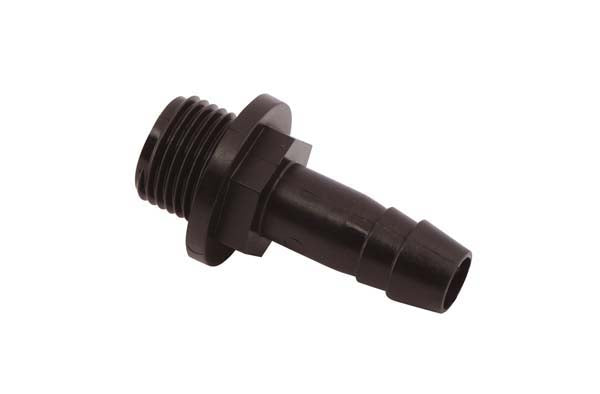 ¾" M x 13mm Hose Tail, Polypropylene, Male thread x hose tail