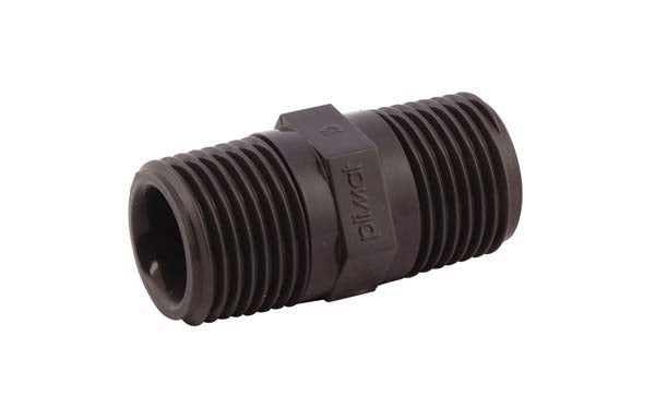 ½" x ½" PVC Nipple, Male thread x Male thread