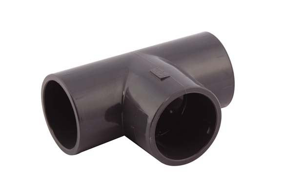 32 x 32 x 32 PVC T-Piece 90°, Socket x Socket x Socket
