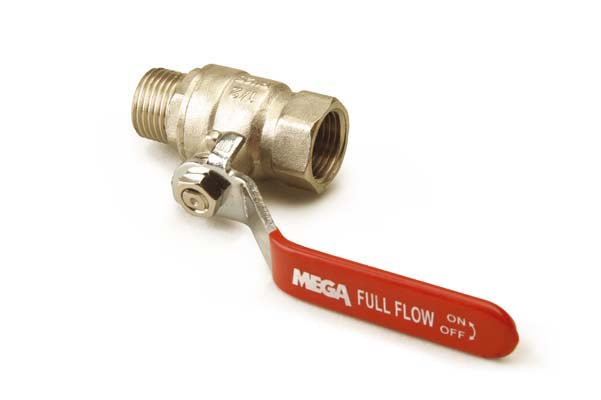 ½" x ½" Brass Ball Valve, Female thread x Male thread