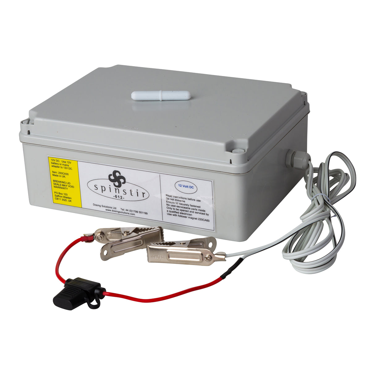 Spinstir 10-12 - 12Volt - supplied with Battery Clips