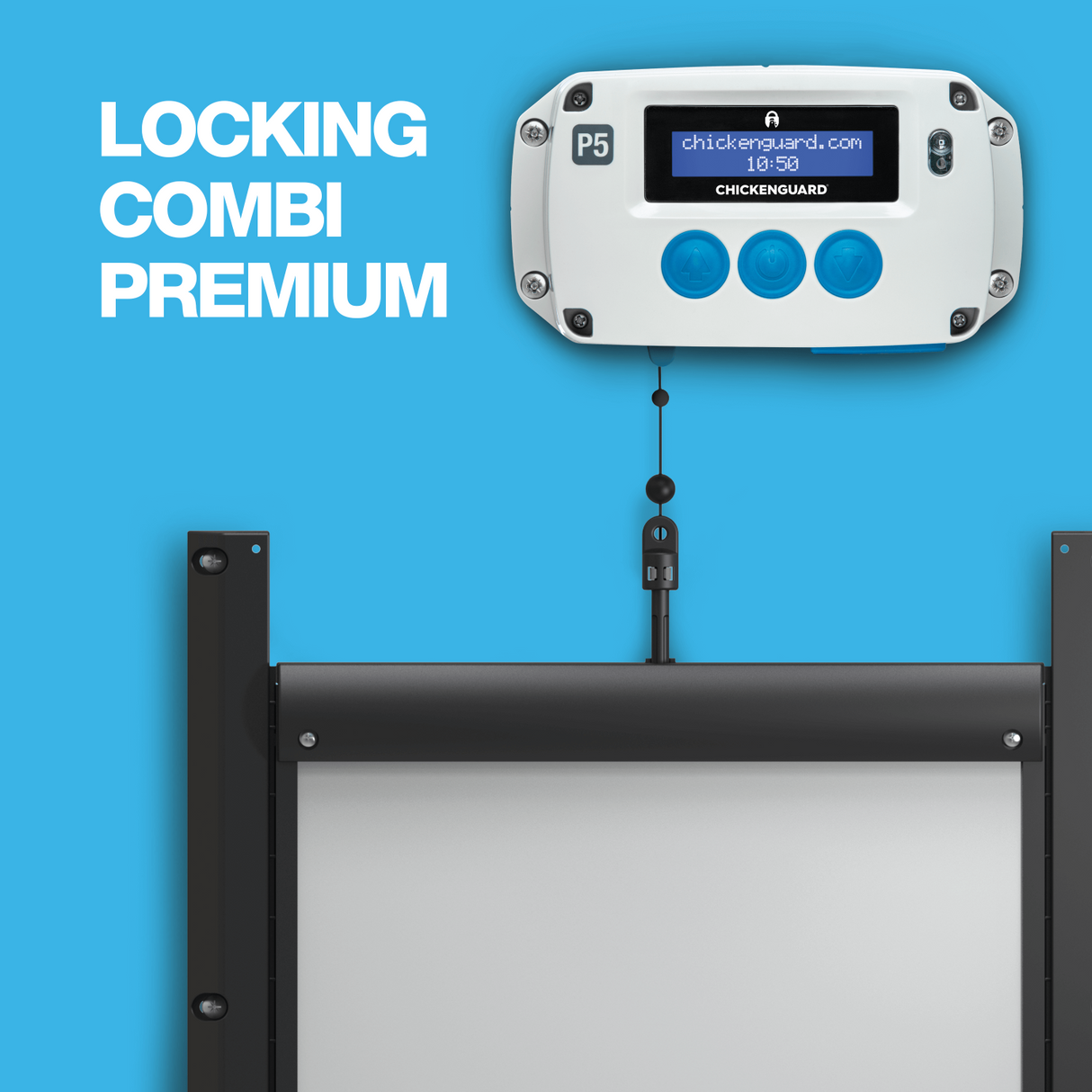 ChickenGuard Premium Automatic Chicken Coop Door Opener combi pack