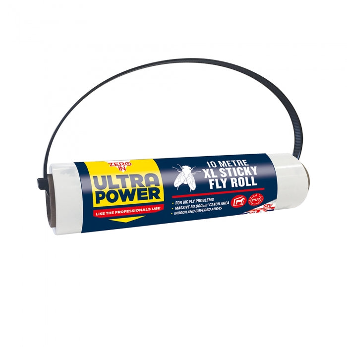 XL Sticky Fly Roll - 10 metre - Zero in - Ultra Power
