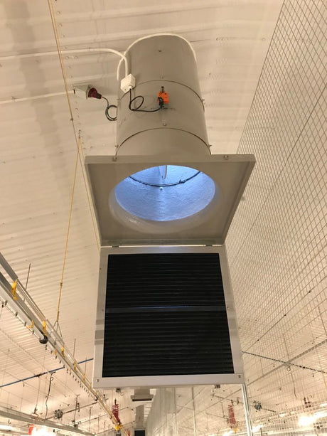 Roof Mounted Chimney Ventilation unit for poultry sheds FETF275A