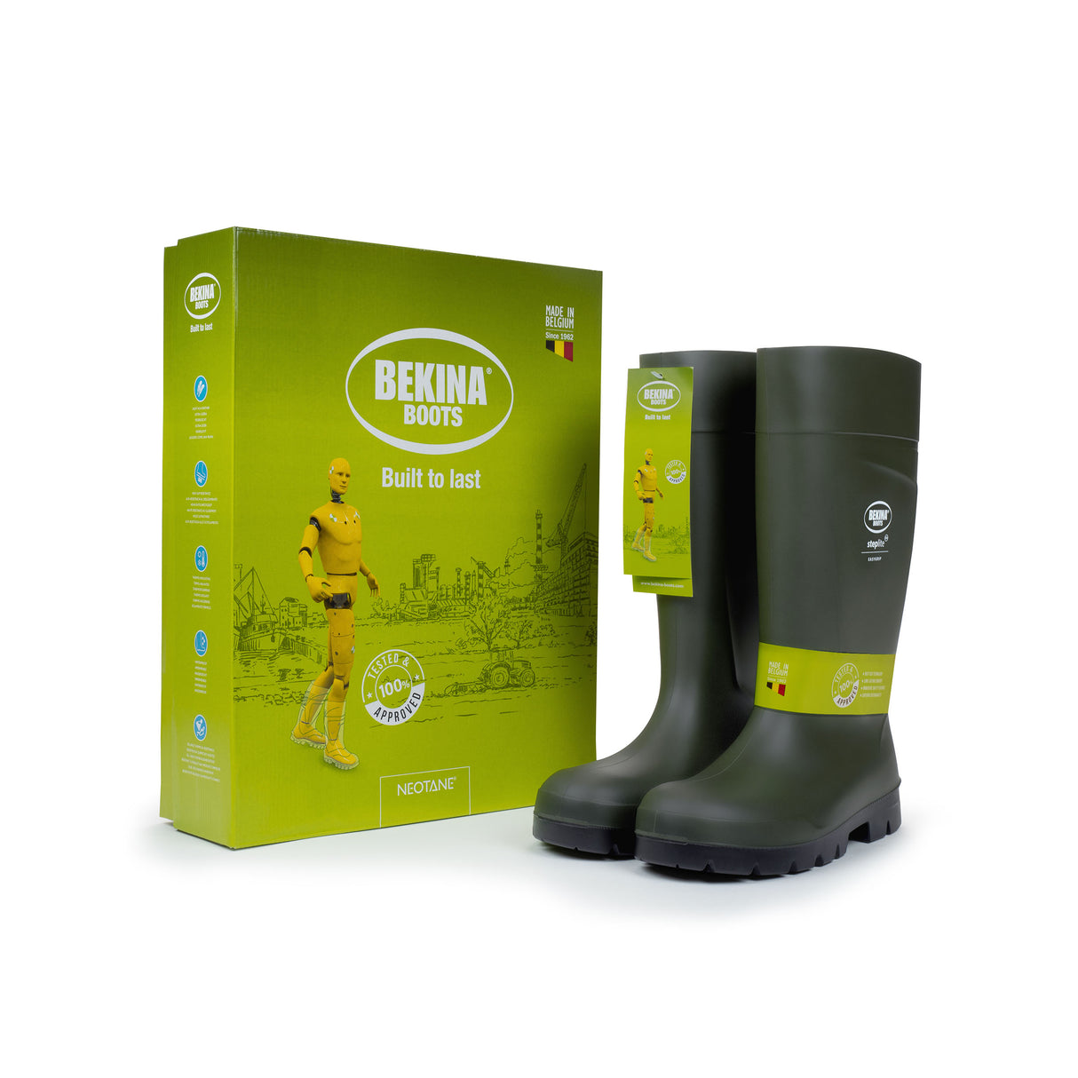 Steplite EasyGrip Wellington - Green - O4
